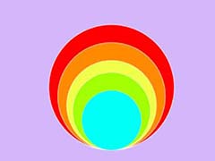 ae怎么制作多个颜色的圆形压边重叠的效果?