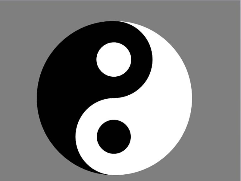 ppt怎么制作旋转的八卦太极图动画效果?