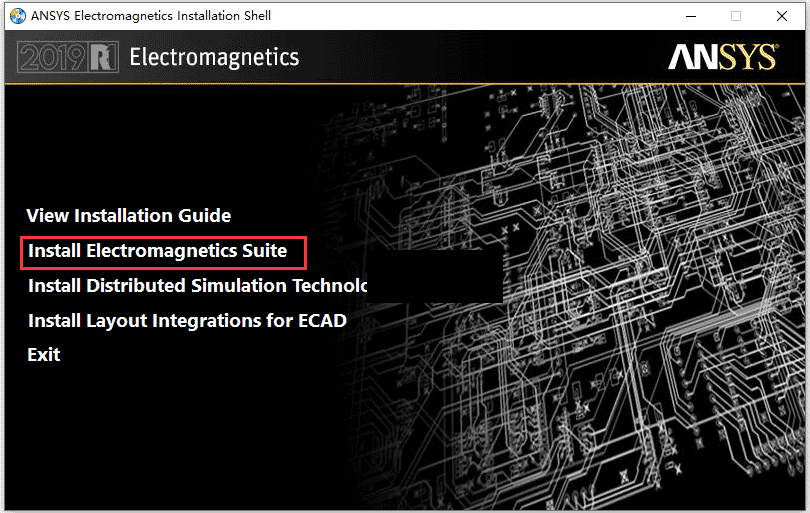 ANSYS Electronics Suite 2019 R1