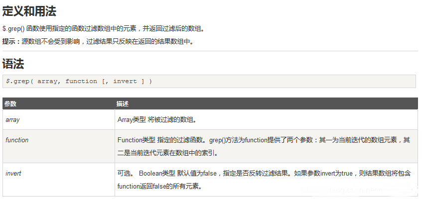 Jquery遍历筛选数组的几种方法和遍历解析json对象