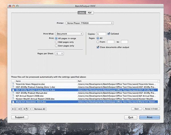 BatchOutput DOC(文档转换软件)for Mac V2.6 苹果电脑破解版
