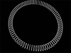 C4D怎么创建三维立体的线状圆环图纹效果?