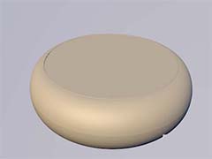 C4D怎么建模三维立体的圆饼模型?