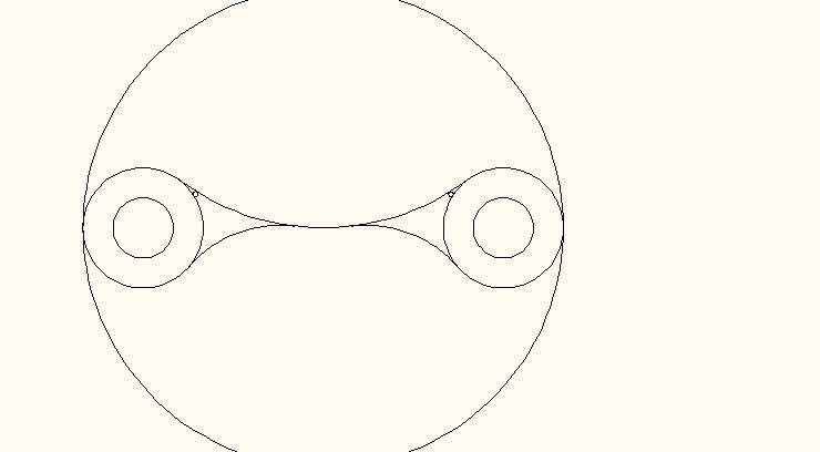 cad怎么绘制半圆形的零件平面图?