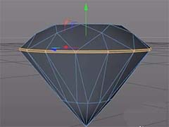 C4D怎么建模三维立体的钻石?