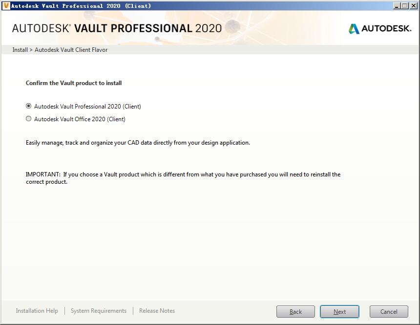 Autodesk Vault Pro Client 2020免费版 附安装教程