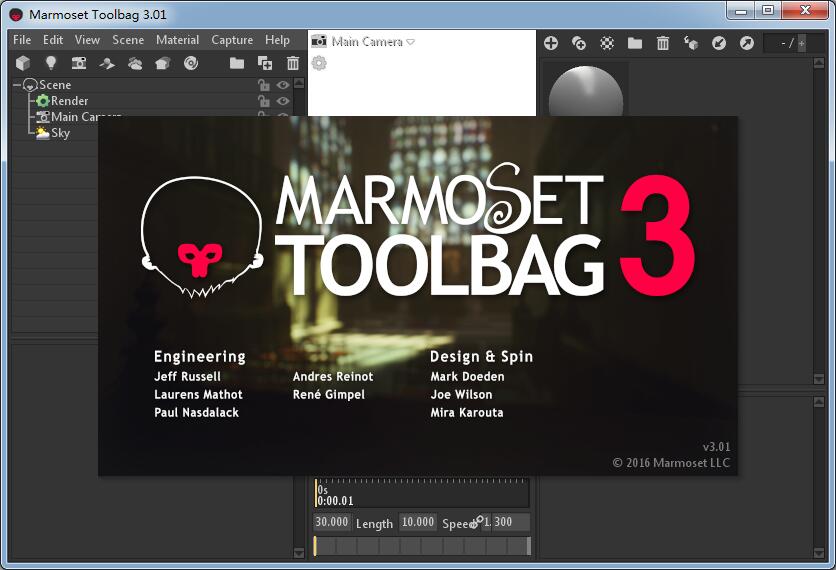 Marmoset Toolbag 3(八戒渲染器)V3.0.1 英文特别安装版(附激活教程)