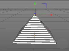 C4D怎么快速创建金字塔状模型?