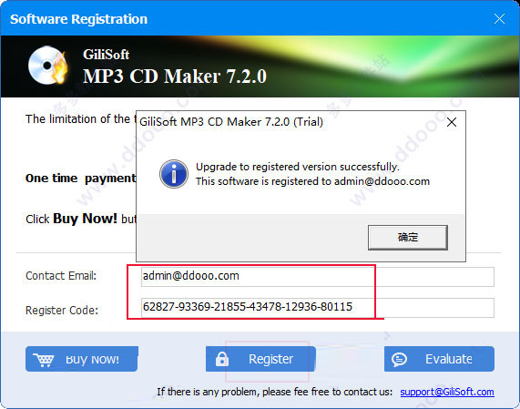 GiliSoft MP3 CD Maker下载 GiliSoft MP3 CD Maker(MP3刻录CD大师) v9.1 激活版(附激活教程+注册机+注册码)