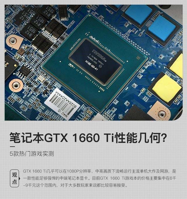 GTX 1660 Ti笔记本显卡性能如何 5款热门游戏实测”