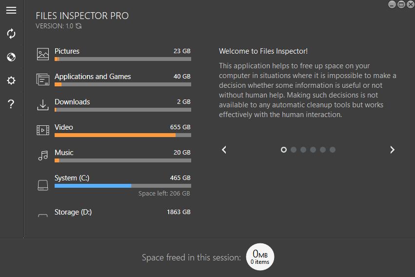 Files Inspector Pro(磁盤文件分析器) v1.0免費版