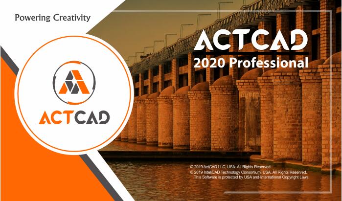 ActCAD Professional 2020(cad建模设计软件)免费版 附安装教程