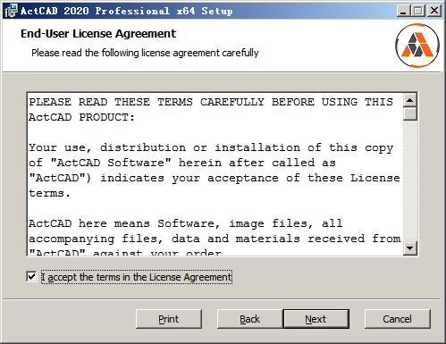 ActCAD Professional 2020(cad建模设计软件)免费版 附安装教程