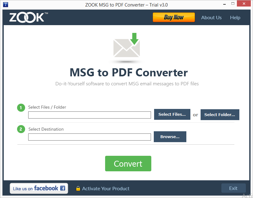 ZOOK MSG to PDF Converter(MSG转PDF转换器) V3.0 英文安装版
