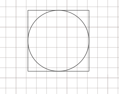 cad怎么绘制正方形与内切圆图形?