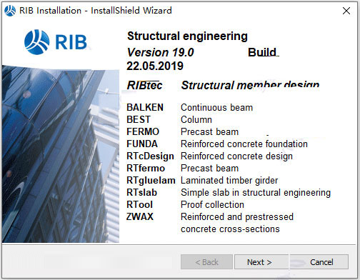 RIBtec v19.0激活版下载 RIBtec v19.0 build 22052019(结构分析软件) 特别安装版(附安装教程)