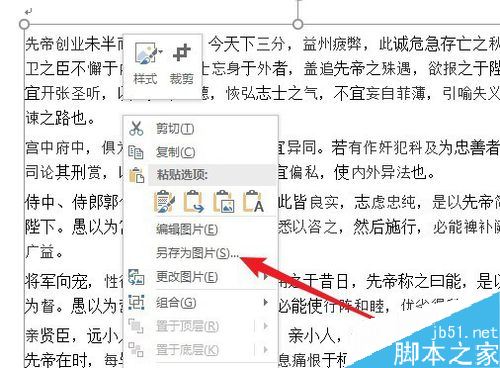 Word2019如何将文档保存为图片？