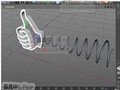 C4D怎么制作一个弹簧跳动效果的点赞动画?
