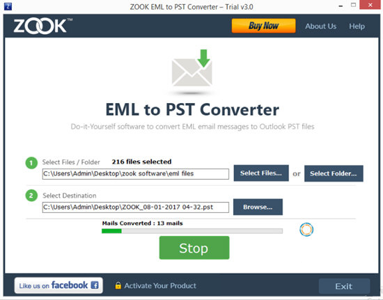 ZOOK EML to PST Converter(EML转PST) V3.0 英文安装版