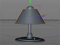 c4d怎么快速建模三维立体的台灯?