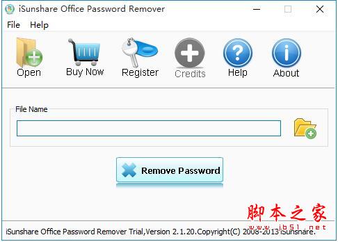iSunshare office Password Remover V2.1.20 英文安装版(附安装使用教程)