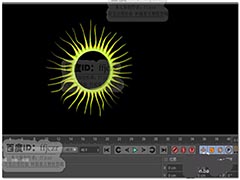 C4D怎么制作缓缓散发光线的圆环动画?