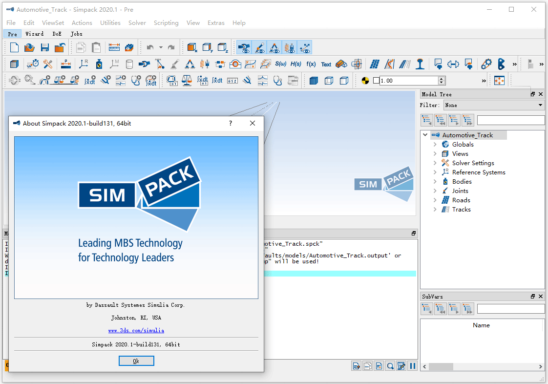 DS SIMULIA Simpack 2020破解版