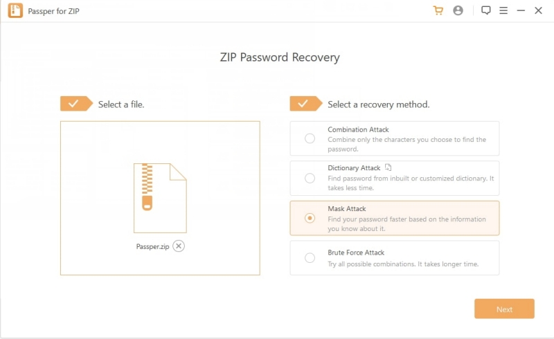 Passper for ZIP下载 Passper for ZIP压缩包密码破解器 v3.2.0.3 特别免费版