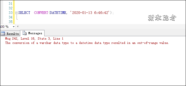 解析SQL Server中SQL日期转换出错的原因