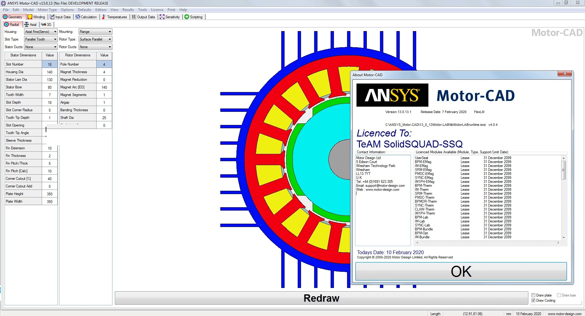 ANSYS Motor-CAD 13.0破解版