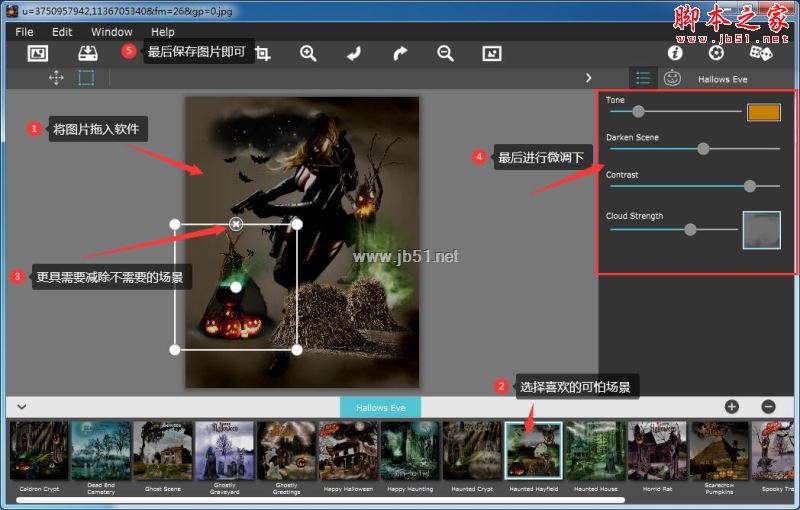 恐怖照片制作工具 Jixipix Hallows Eve v1.13.0 英文特别版 附激活教程