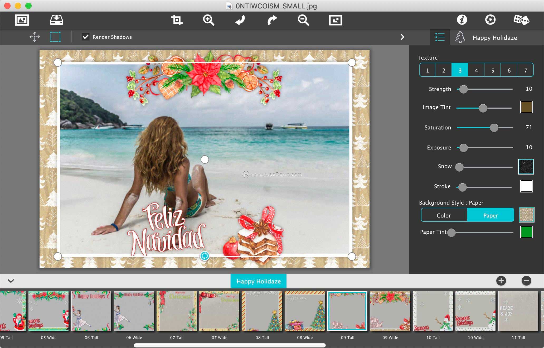 JixiPix Happy Holidaze Mac版下载 节日气氛特效工具 JixiPix Happy Holidaze for Mac V1.0.4 苹果电脑版