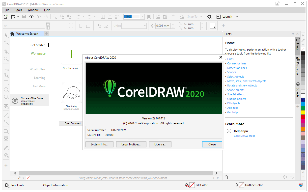 CorelDRAW 2020 v22.2.0.532 中文注册授权版(附序列号+替换补丁) 64位