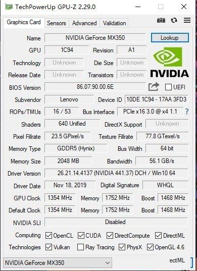 MX350独显性能怎么样 NVIDIA GeForce MX350独显详细评测”