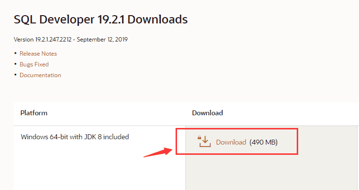 Oracle SQL Developer 19.2.1 Windows x64 下载安装与配置方法