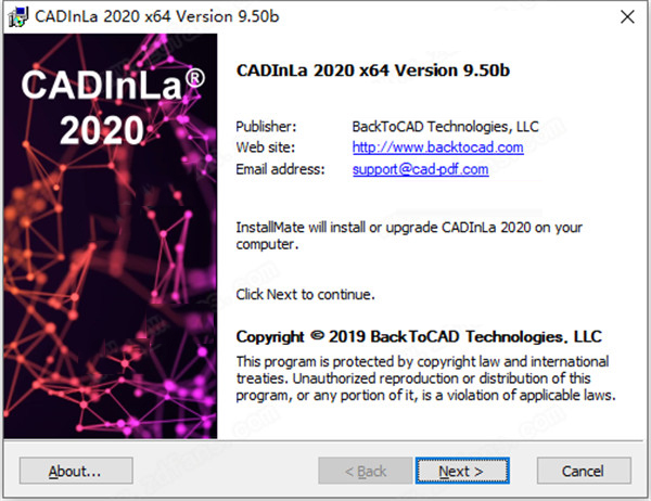 CADInLa 2020下载 CADInLa 2020(dwg版本转换器) v9.50b 激活免费版 64位