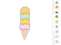 Edraw Max亿图图示怎么画冰淇淋?