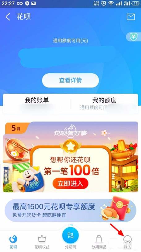 支付宝花呗当面花怎么查看账单明细?