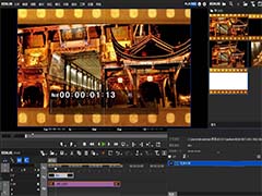 Edius 9视频怎么添加电影边框素材效果?