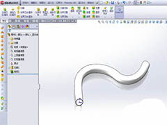 SolidWorks怎么建模弯曲的管道? sw弯管道的建模方法