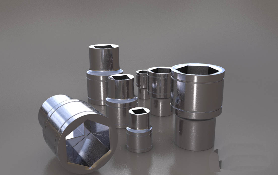 c4d怎么创建套筒扳手零件? c4d建模套筒模型的教程