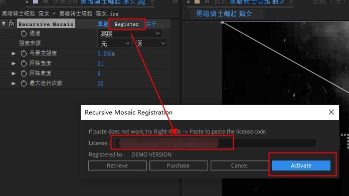 AE插件中文下载 AE/PR马赛克网格像素化视觉效果插件 Recursive Mosaic v1.2.1 汉化免费版