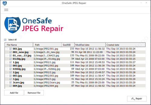 OneSafe JPEG Repair下载 OneSafe JPEG Repair(jpg图片修复软件) v4.5.0.0 安装免费版