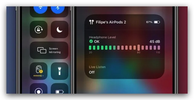 iOS14支持实时音量测量功能，可防止因音量过大而造成损坏 