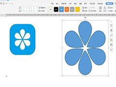 WPS怎么设计花朵小图标? wps做花朵icon标志的技巧