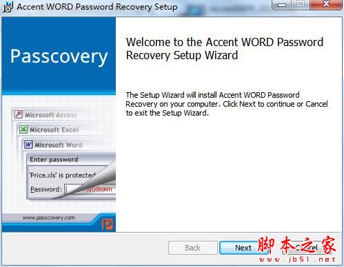 密码恢复软件下载 Accent WORD Password Recovery(WORD密码恢复)V20.09 英文安装版