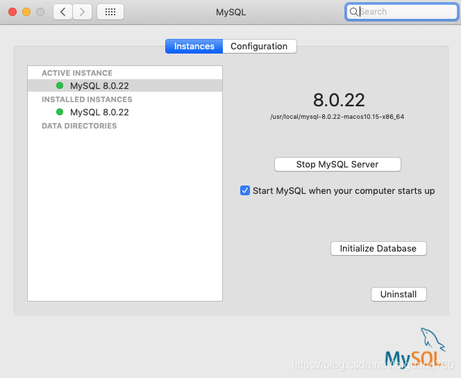 Mac下mysql 8.0.22 找回密码的方法”