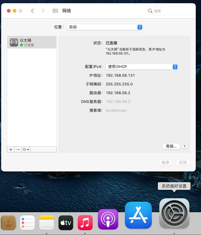 Win10中macos big sur虚拟机无法连接网络怎么办?