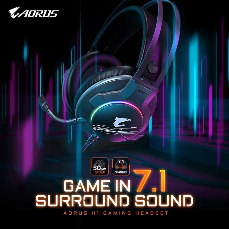 技嘉AORUS H1 7.1声道游戏耳机怎么样?