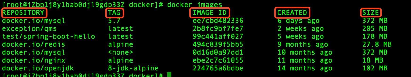 Docker 查看镜像信息的方法”